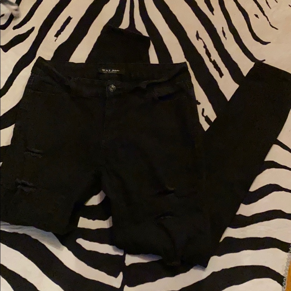 Stretchy wax jeans